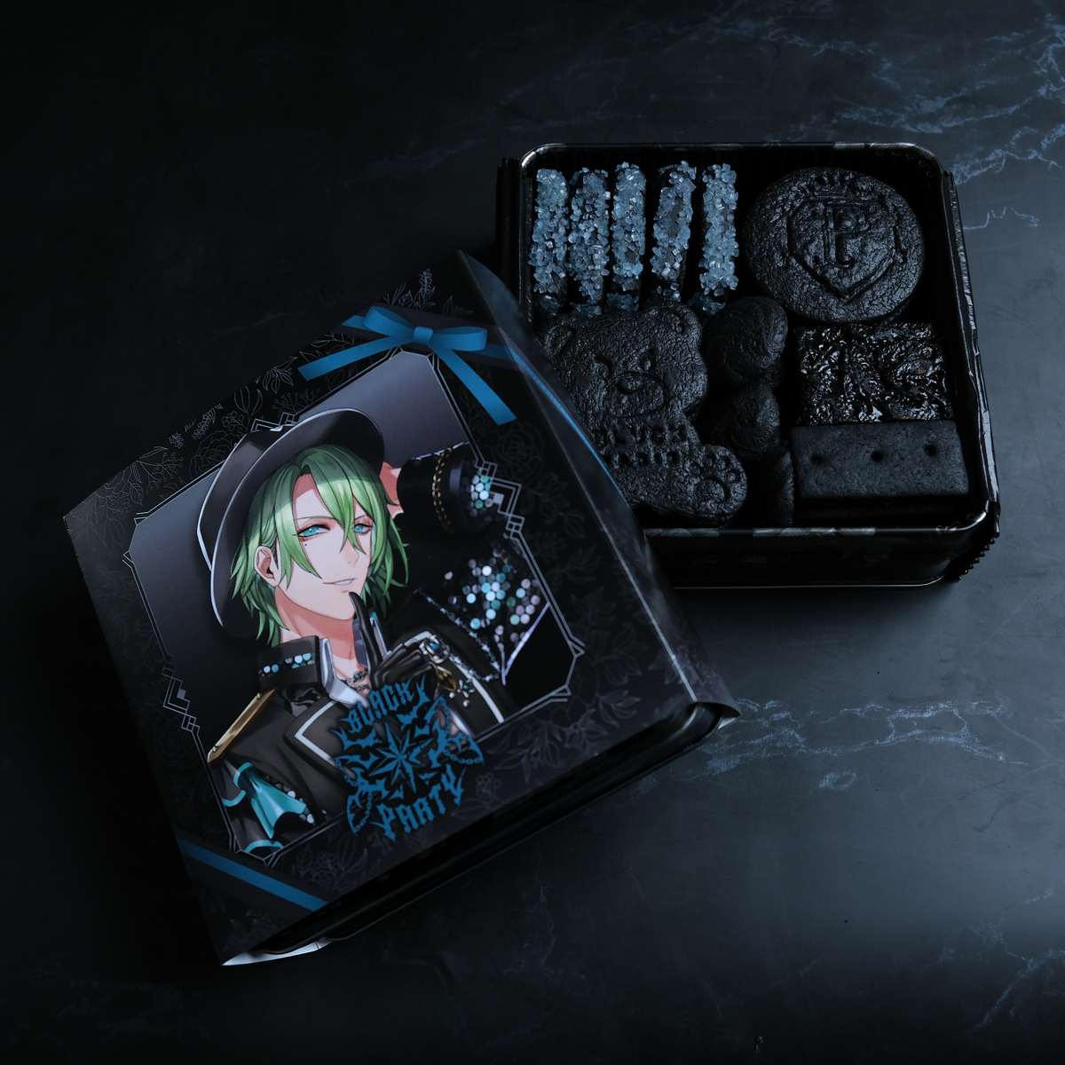 Team P】BLVCK COOKIE TIN（ブラックスター -Theater Starless- ver