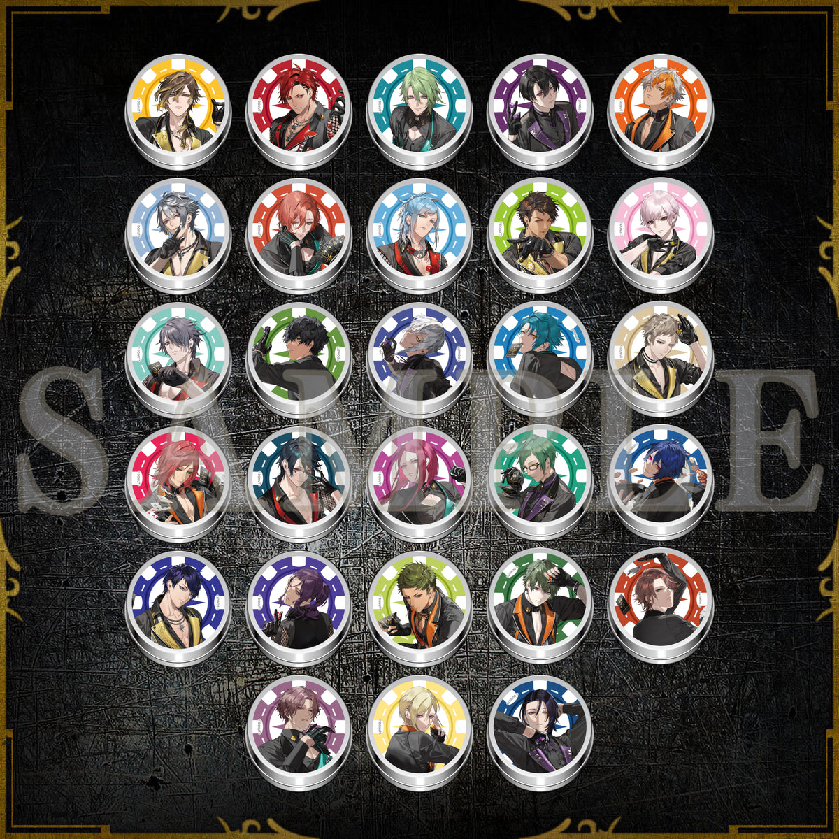 AGF2025 カジノチップ風ハンドクリーム – ブラックスター -Theater