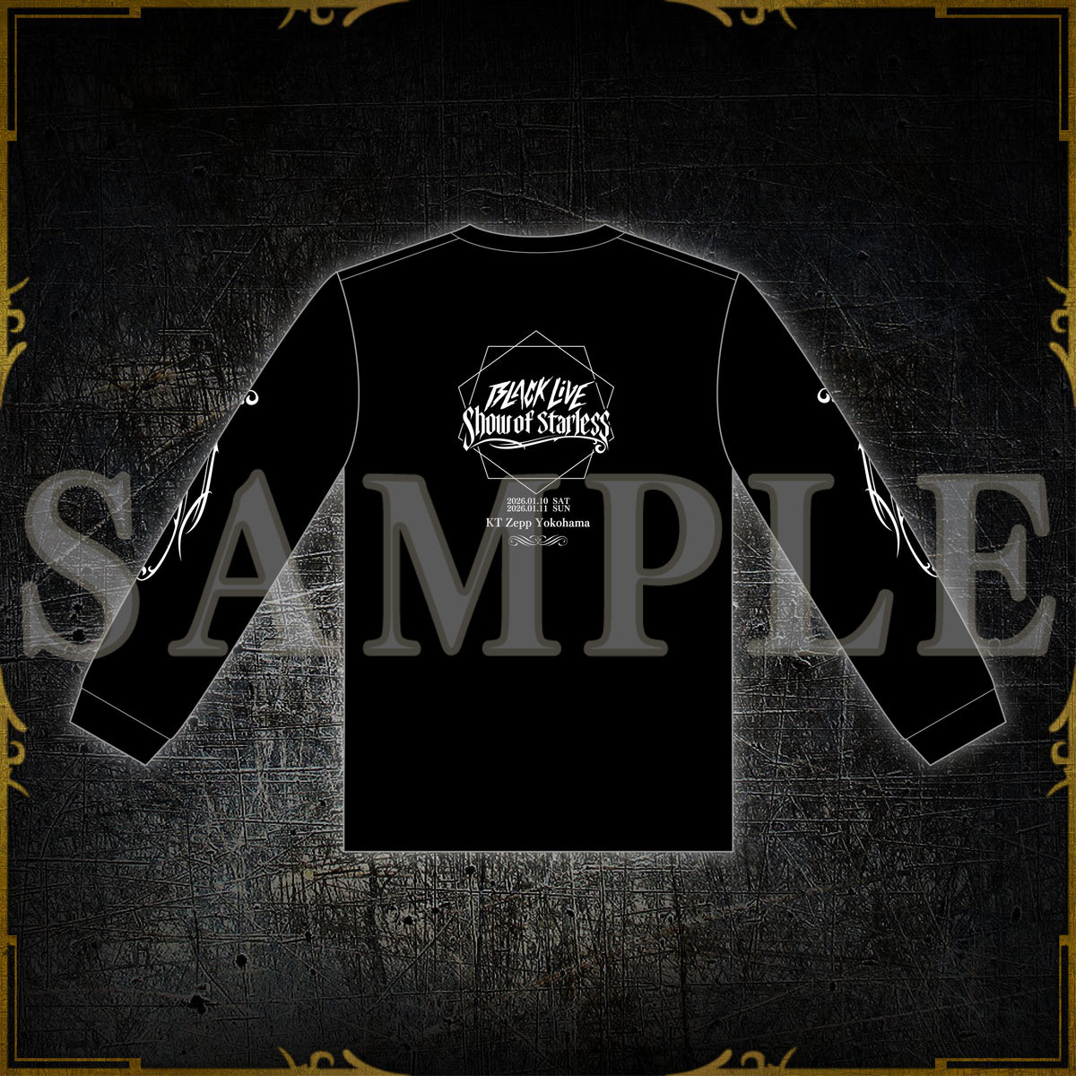 BLACK LIVE -Show of Starless- ライブロングTシャツ – ブラックスター