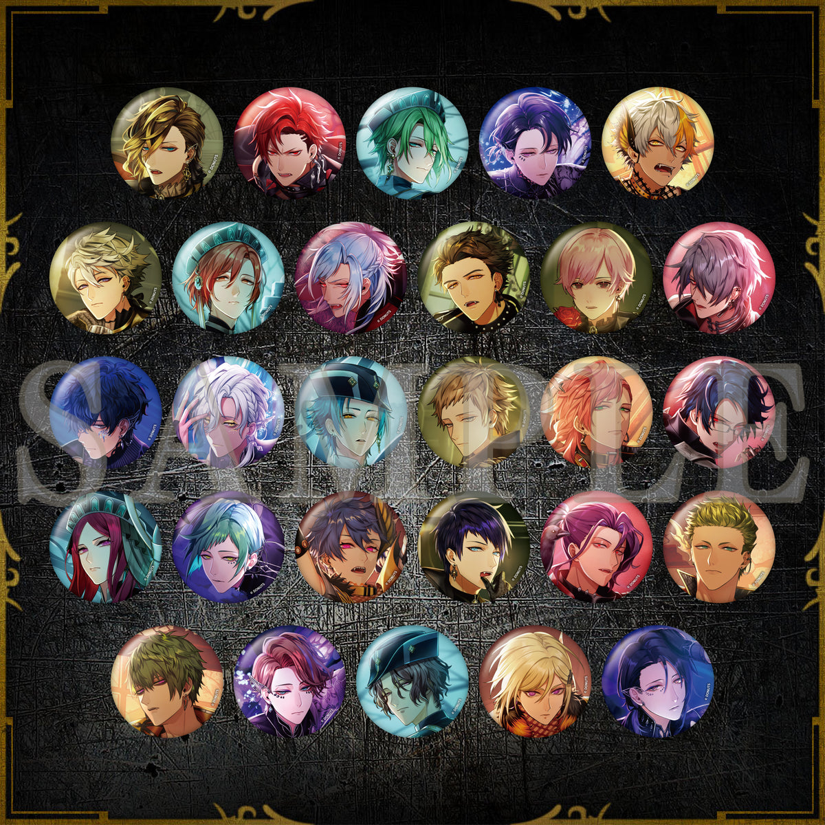 56㎜缶バッジ 6周年衣装 カードイラストver. – ブラックスター