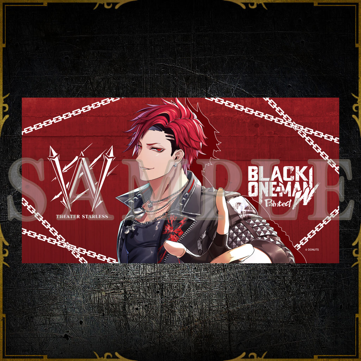 受注生産限定】ビッグバスタオル Painted W – ブラックスター -Theater