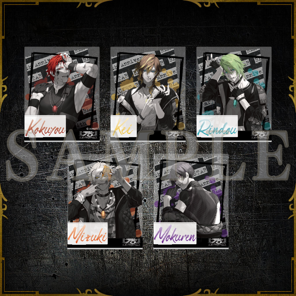 4パーツアクリルスタンド 4th Anniversary ver. – ブラック 4パーツアクリルスタンド 4th Anniversary ver. – ブラック