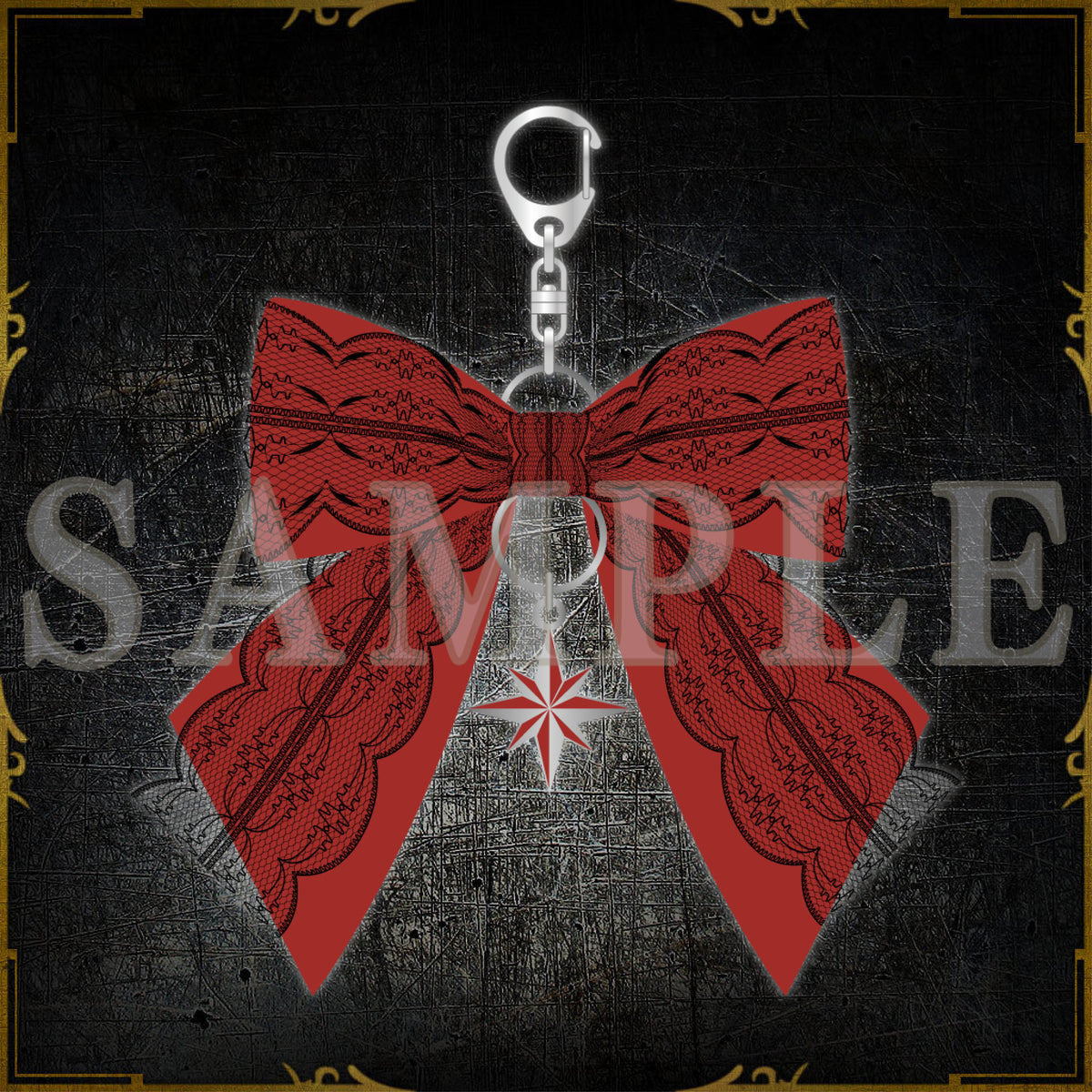 6周年 チャーム付きリボン – ブラックスター -Theater Starless