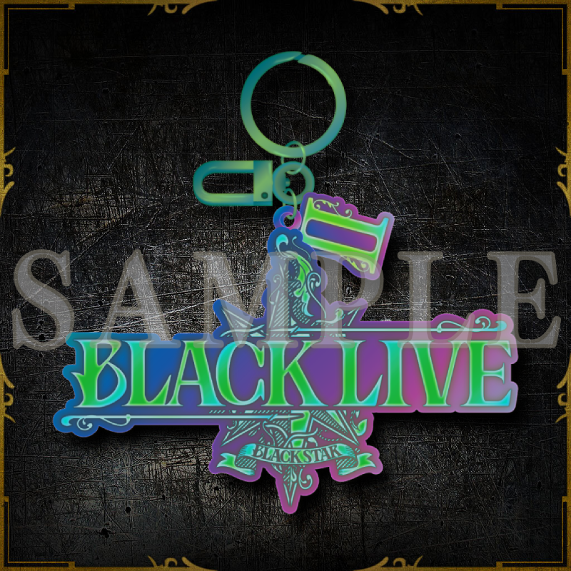 BLACK LIVE Ⅱ オーロラメタルキーホルダー – ブラックスター