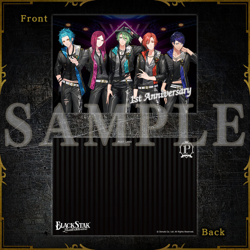 1周年記念ワッペンバッジ＋ポストカード チームP – ブラック