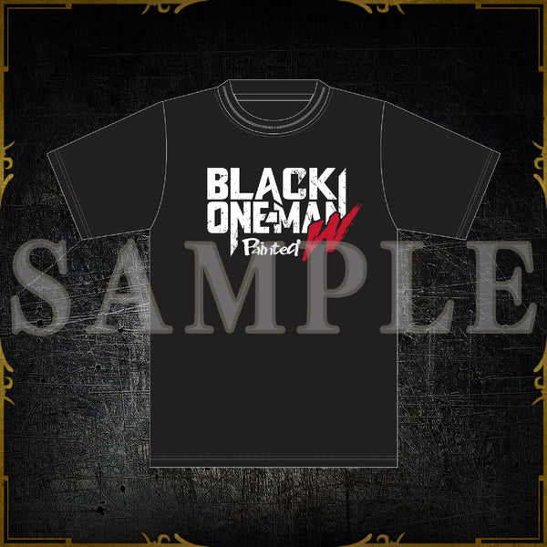 BLACK ONE-MAN Painted W Tシャツ – ブラックスター -Theater Starless