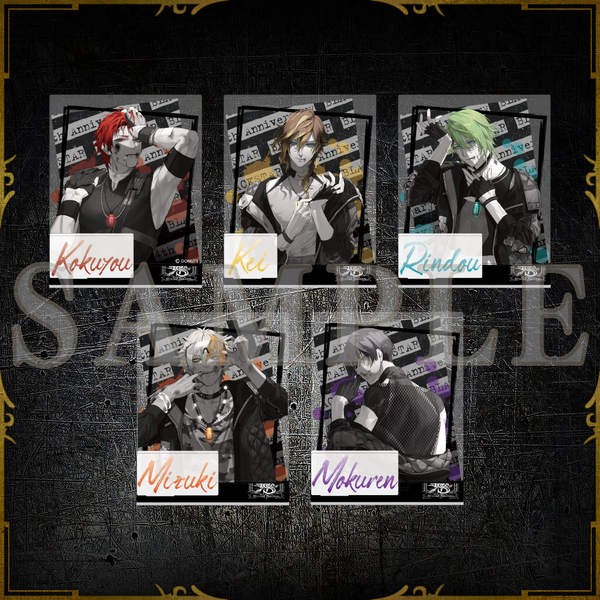4th AnniversaryFesキービジュアルアクリルスタンド値引き歓迎 4パーツアクリルスタンド 4th Anniversary ver. – ブラック