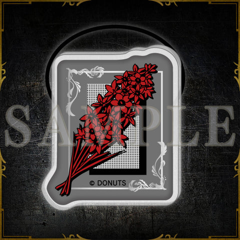 フラワーモチーフヘアゴム – ブラックスター -Theater Starless