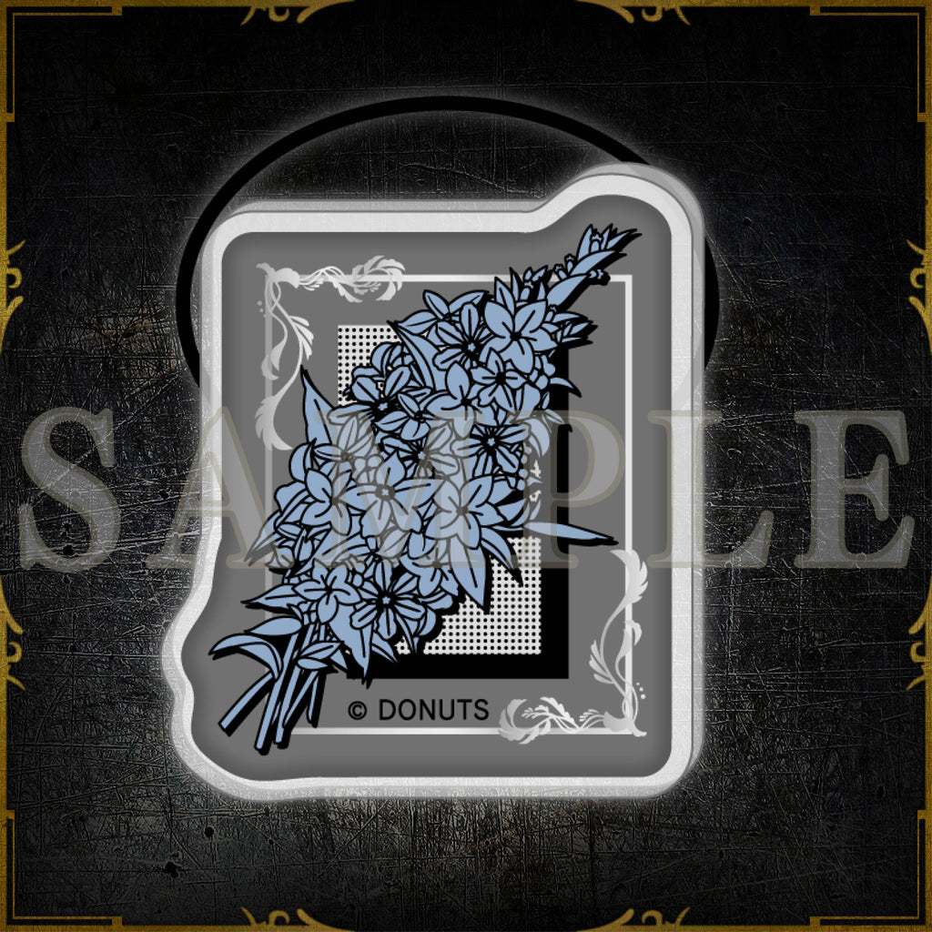 フラワーモチーフヘアゴム – ブラックスター -Theater Starless