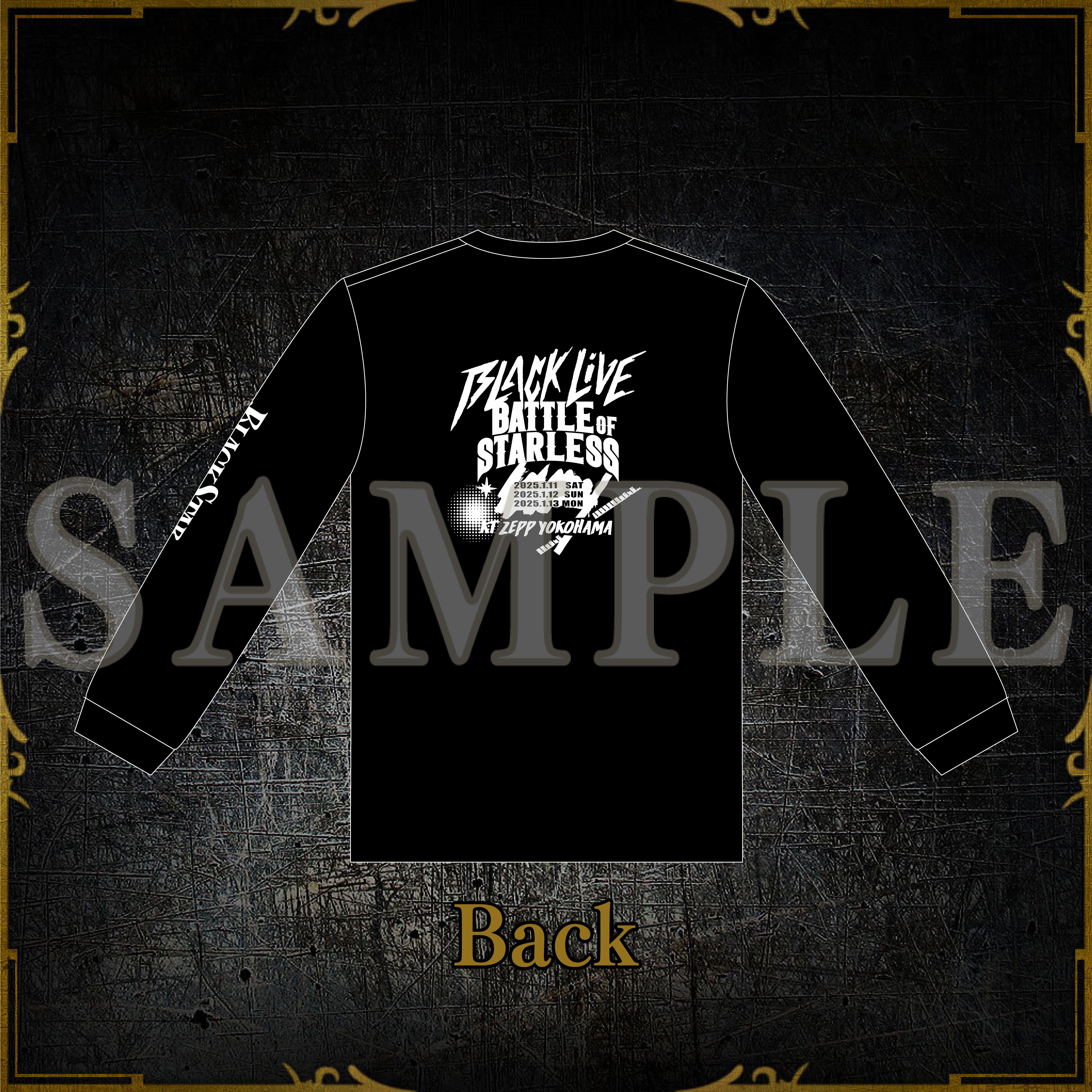 ハルカミライ Tシャツ　アルバムリリース記念　ブラック ハルカミライ LIVE EDITION Tee【グッズ】 | ハルカミライ