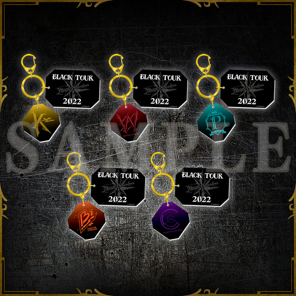 BLACK TOUR 2022 ロゴキーホルダー – ブラックスター -Theater