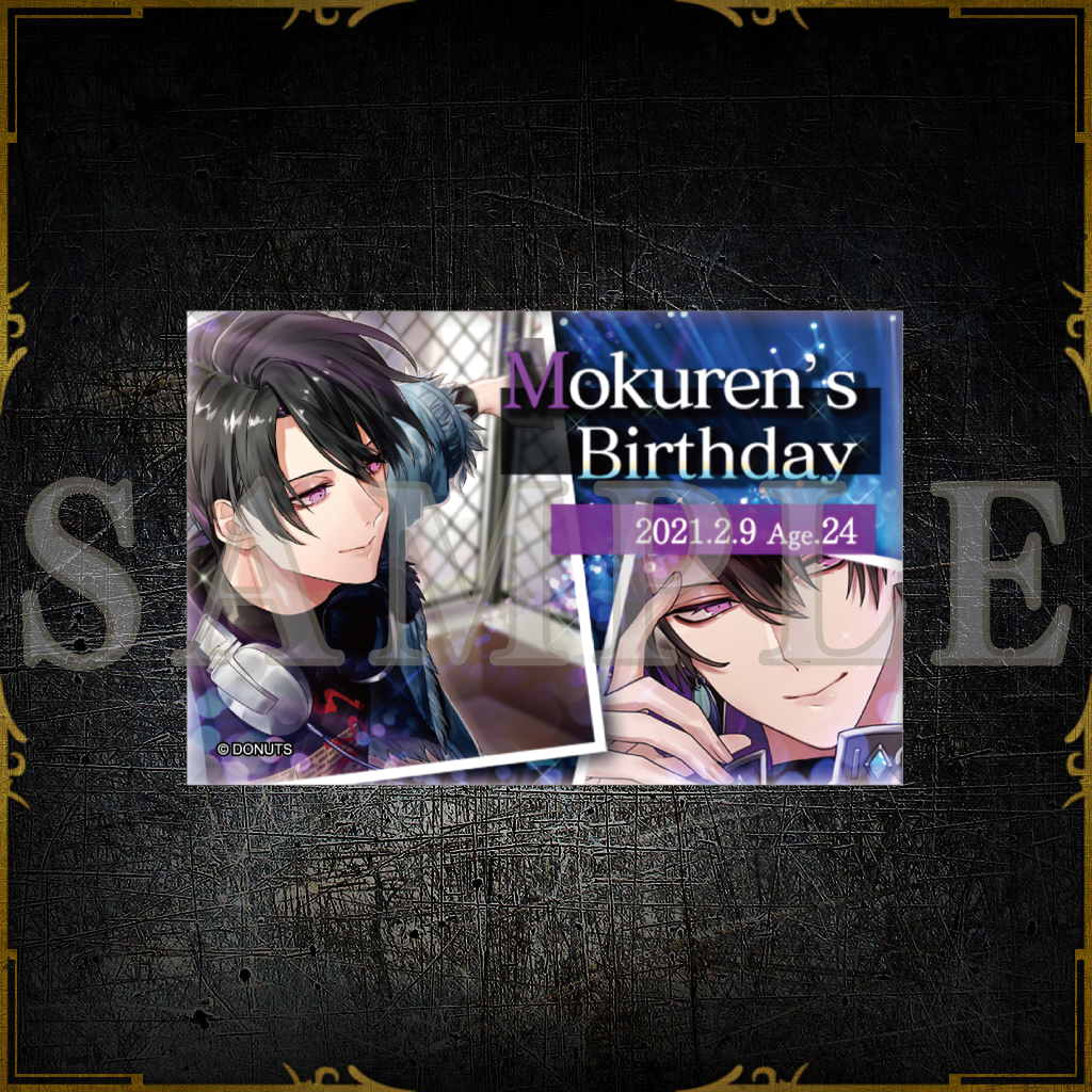 バースデーバナー スクエア缶バッジ ver.2 – ブラックスター -Theater